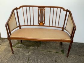 Mahogany Sofa - 125cm Wide