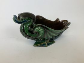 Barnstaple Art Pottery - C H Brannam Bird - Frank Thomas 1908 - 10cm High