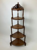 Mahogany Whatnot - 140cm High