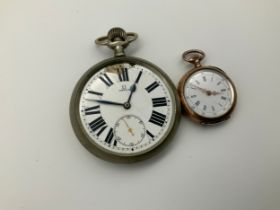 Omega Pocket Watch and Silver Ladies Watch