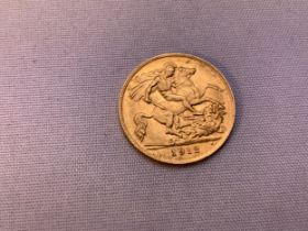 1912 Gold Half Sovereign