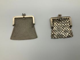 2x Silver Purses