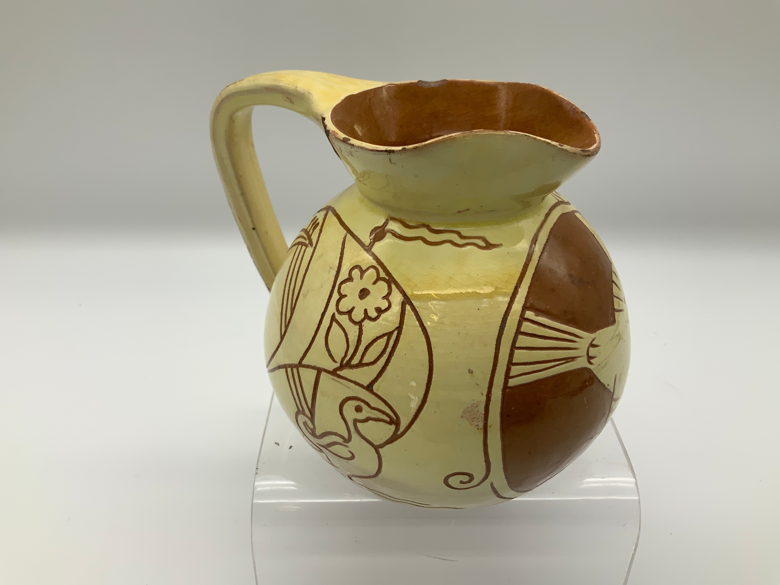 Barnstaple Art Pottery - Brannam Jug - One of the First Year of Firing - Signed CHB - Sept 16/79 - Image 2 of 3