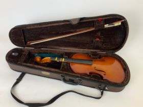 Cased Violin
