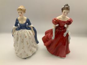 2x Royal Doulton Figurines - Alison and Winsome