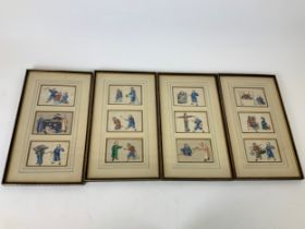 Series of Framed Watercolours - Depicting Chinese Torture