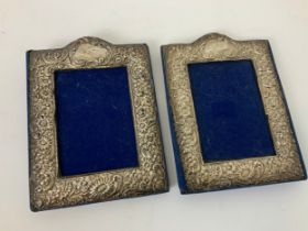 2x Silver Frames - 15cm x 20cm