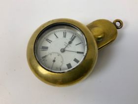 WWI 4th British Rifles Officers Pocket Watch - Satina - Protective Brass Case with Original Glass