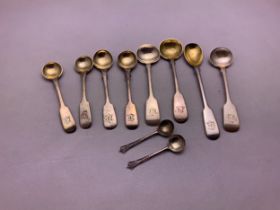 Silver Mustard/Salt Spoons - 87g