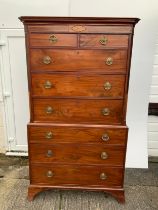 Mahogany Chest on Chest