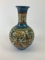 Barnstaple Art Pottery - C H Brannam, William Baron Vase - 1885 - 40cm High