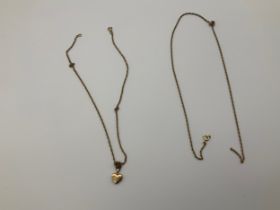 9ct Gold Necklaces - 7.6g