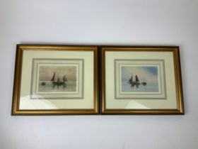 2x Framed Watercolours - Signed C Turner 1906