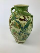 Barnstaple Art Pottery - C H Brannam James Dewdney Vase - 43cm High