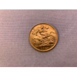 1914 Gold Half Sovereign