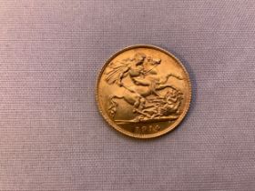 1914 Gold Half Sovereign