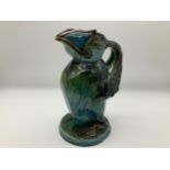 Barnstaple Art Pottery - C H Brannam Puffin Jug - Beauchamp Whimple 1900 - 19cm High