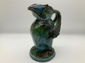 Barnstaple Art Pottery - C H Brannam Puffin Jug - Beauchamp Whimple 1900 - 19cm High