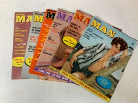 6x Adult Magazines - Modern Man