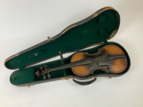 Cased Violin