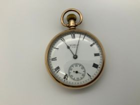 9ct Gold Waltham Pocket Watch - Seen Running
