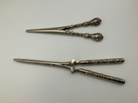 Silver Handled Glove Stretchers