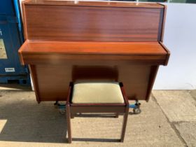 Kemble Upright Piano with Stool