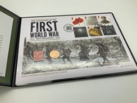 Gold Sovereign Coin Cover - The Centenary of the First World War
