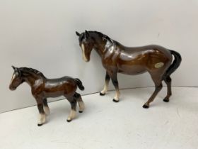 Beswick Mare and Foal