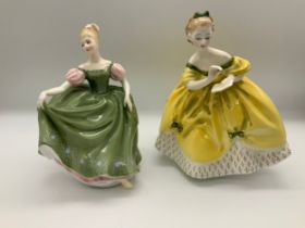 2x Royal Doulton Figurines - Michele and The Last Waltz