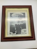 Framed Photo Print Signed by All Four Members of the Enola Gay Aircraft