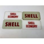 Signs for Shell Petroleum - 2x Glass and 2x Perspex