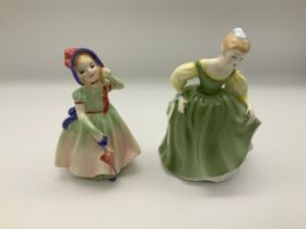 2x Royal Doulton Figurines - Babie and Fair Maiden