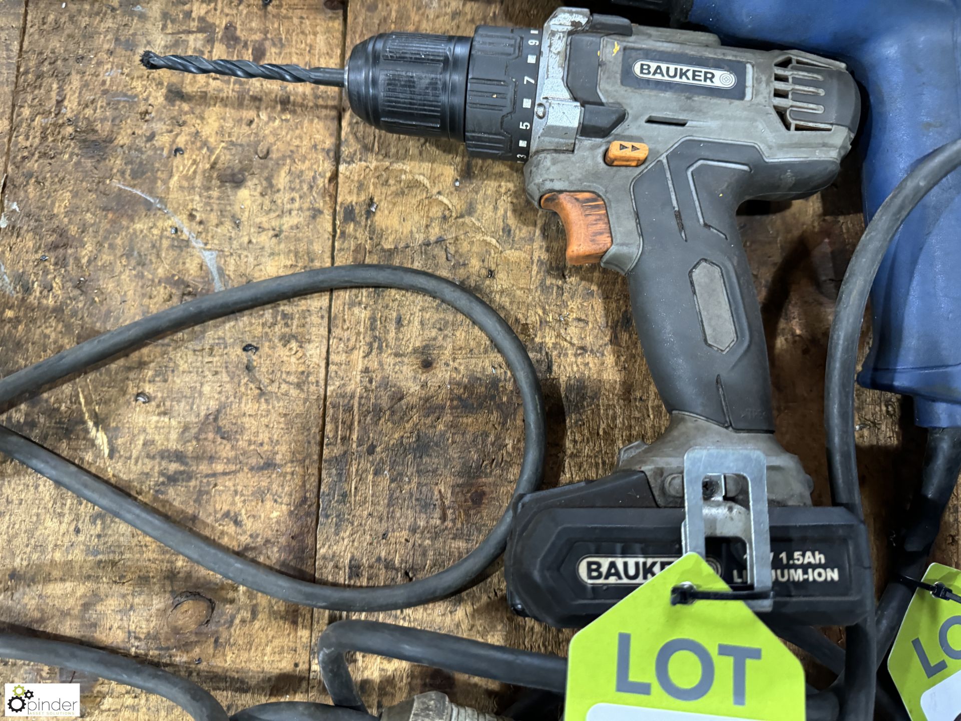 Bauker Rechargeable Drill, 18volts and Steinel 3448 Heat Gun, 110volts - Image 3 of 4