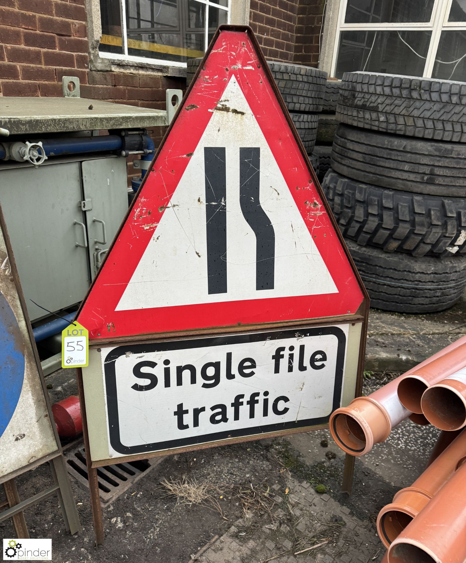 6 steel Road Signs - Image 3 of 6