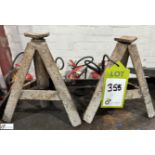 Pair adjustable Axle Stands, closed 220mm