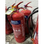 2 Powder Fire Extinguishers, 9kg