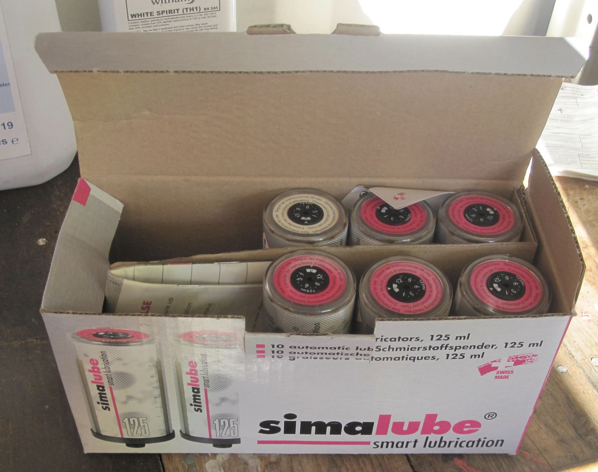 6 Simalube 125ml Automatic Grease Cartridges - Bild 2 aus 2