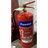 Powder Fire Extinguisher, 9kg