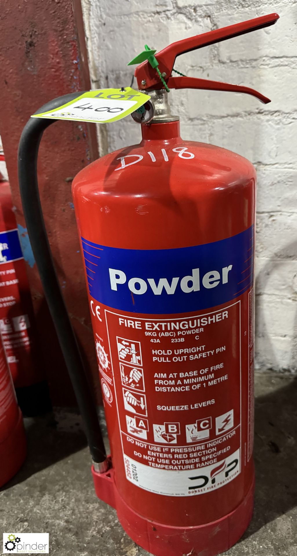 Powder Fire Extinguisher, 9kg