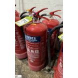 2 Powder Fire Extinguishers, 9kg