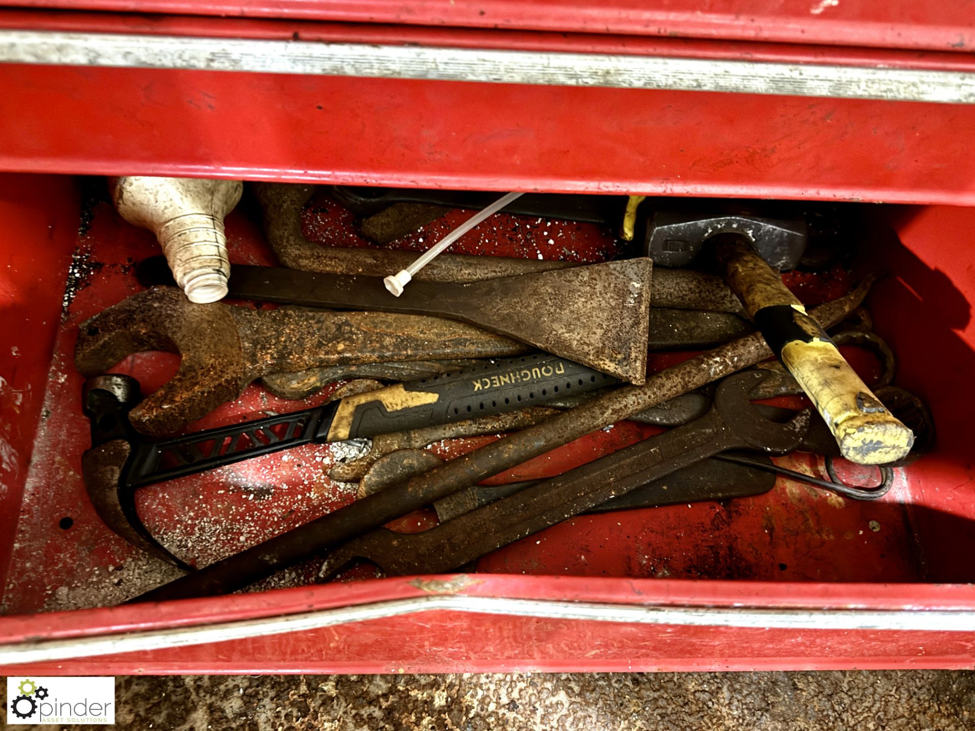 Senator 7-drawer Tool Cabinet, including spanners, wire brushes, snips, etc (located in lot 405) - Image 8 of 9