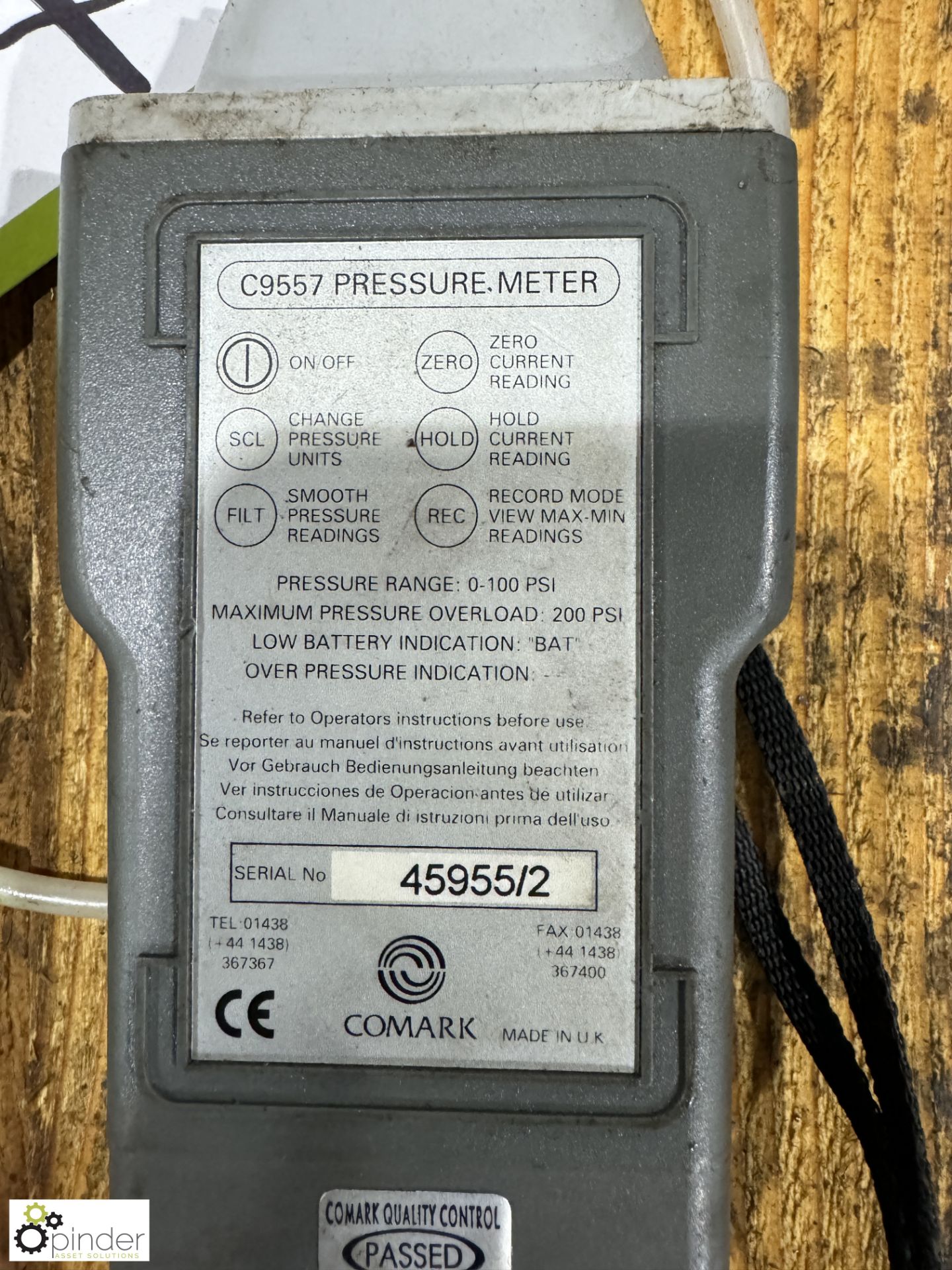 Comark C997 Pressure Meter - Image 2 of 3