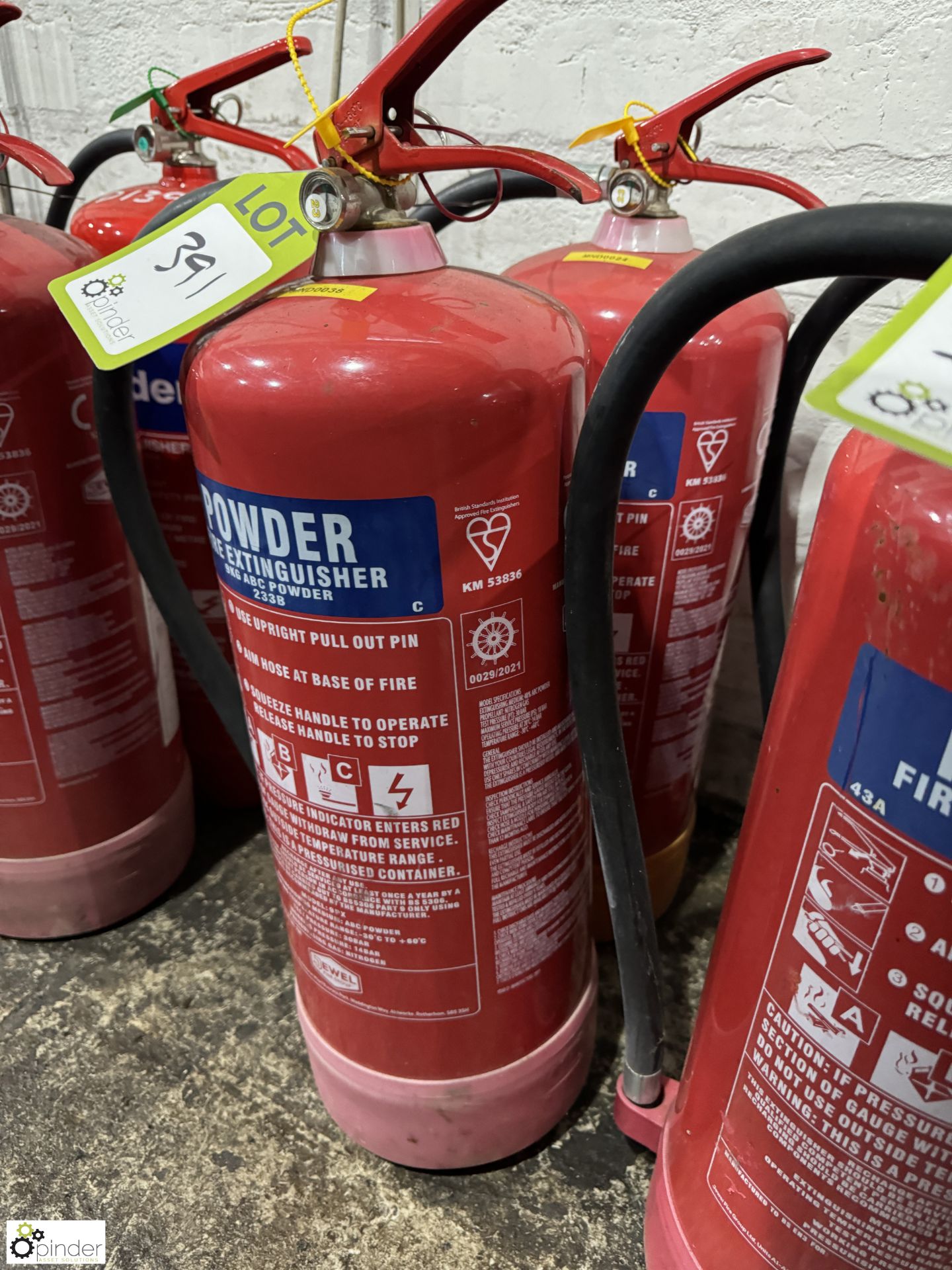 2 Powder Fire Extinguishers, 9kg