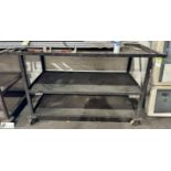 Fabricated 3-shelf Trolley, 1530mm x 695mm x 1060mm