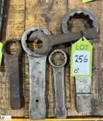 5 various Flogging Spanners
