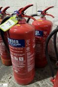 2 Powder Fire Extinguishers, 9kg