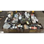 Large quantity Electrical Fittings, including switches, sockets, gauges, to 7 bins