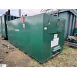 Self bunded Diesel Tank, 11000litres, with lifting hooks, dispensing pump, hose and fuel nozzle