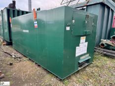 Self bunded Diesel Tank, 11000litres, with lifting hooks, dispensing pump, hose and fuel nozzle